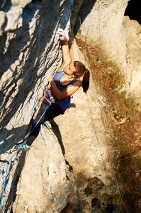 Sportklettern an der Kuhkirchner Wand