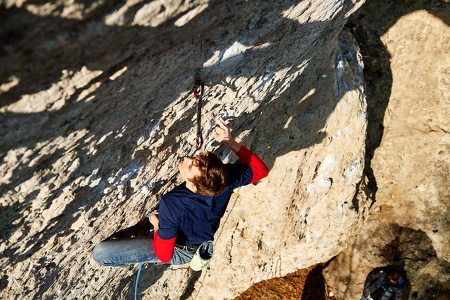 Sportklettern an der Kuhkirchner Wand