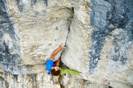 Sportklettern an der Schüttersmühler Wand