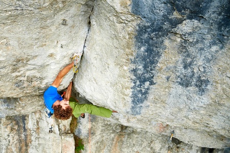 Sportklettern an der Schüttersmühler Wand