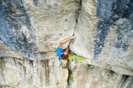 Sportklettern an der Schüttersmühler Wand