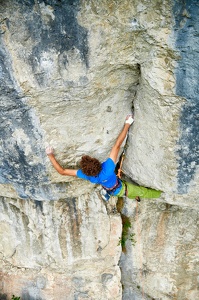 Sportklettern an der Schüttersmühler Wand
