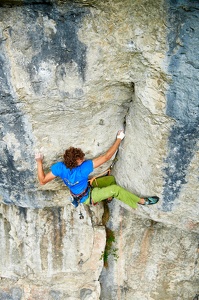 Sportklettern an der Schüttersmühler Wand