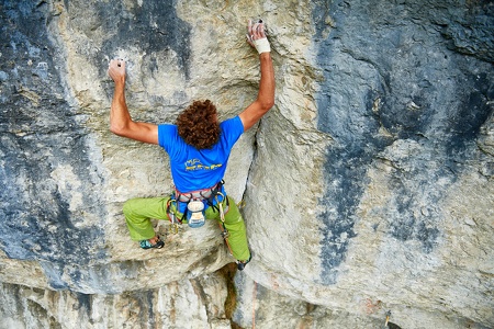 Sportklettern an der Schüttersmühler Wand