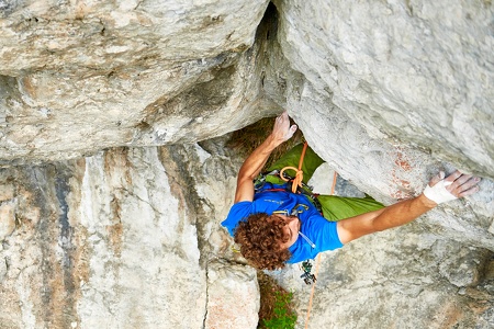 Sportklettern an der Schüttersmühler Wand