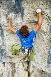 Sportklettern an der Schüttersmühler Wand