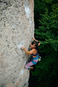 Sportklettern am Rolandfels