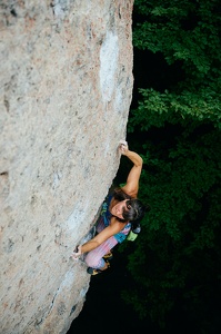 Sportklettern am Rolandfels