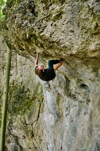 Sportklettern an der Hühnersteinwand