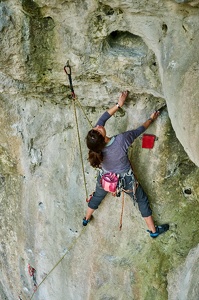 Sportklettern an der Hühnersteinwand