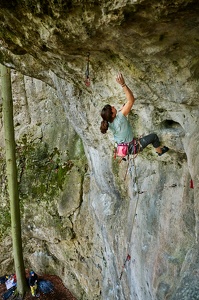 Sportklettern an der Hühnersteinwand