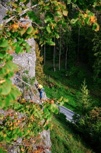 Sportklettern an der Alpenvereinswand